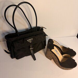 PRADA TOP HANDLE EXPLORE SHOULDER BAG,
